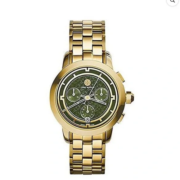 TORY BURCH ゴールド グリーン 時計 Tory Burch Limited Edition Women's Robinson Gold-tone 38mm